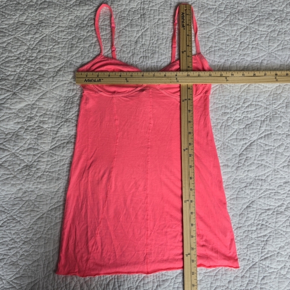 Aritzia Wilfred Highlighter Pink Bustier Corset Style Camisole Tank Top - Picture 4 of 4